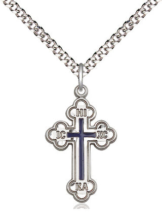 Sterling Silver Russian Cross Medal Religious Jewelry