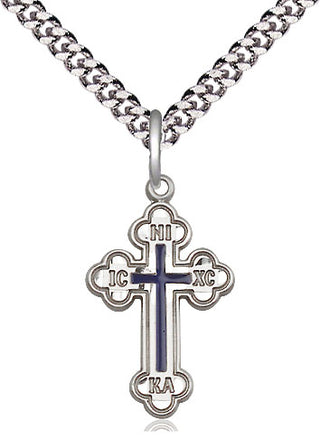 Sterling Silver Russian Cross Medal Religious Jewelry