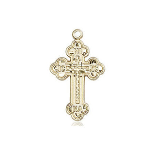 14kt Gold Filled Russian Cross Medal