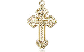14kt Gold Russian Cross Medal