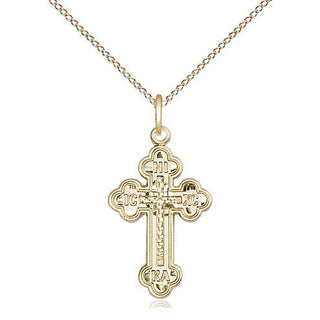 14kt Gold Russian Cross Medal