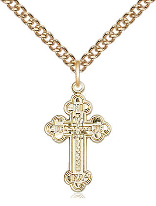 14kt Gold Russian Cross Medal