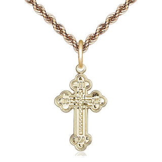 14kt Gold Russian Cross Medal