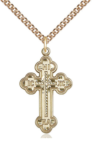 14kt Gold Russian Cross Medal