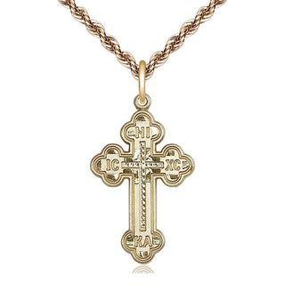 14kt Gold Russian Cross Medal