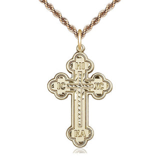 14kt Gold Cross Medal