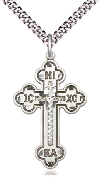 Sterling Silver Cross Medal Catholic Jewelry