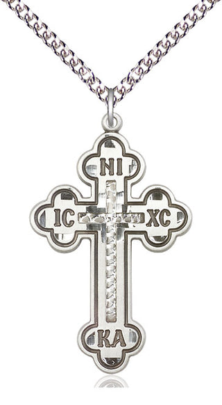Sterling Silver Cross Medal Catholic Jewelry