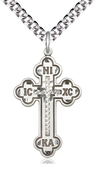 Sterling Silver Cross Medal Catholic Jewelry
