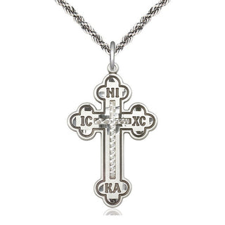 Sterling Silver Cross Medal Catholic Jewelry