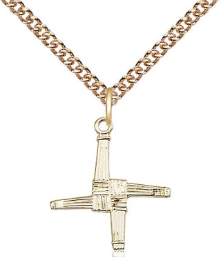 14kt Gold Saint Brigid Cross Medal