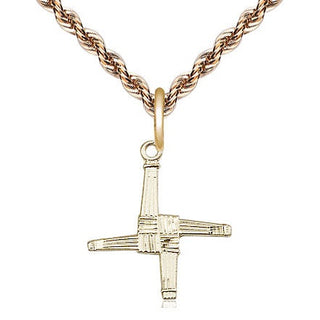14kt Gold Saint Brigid Cross Medal