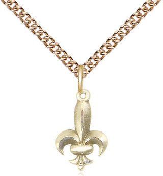 14kt Gold Fleur de Lis Medal