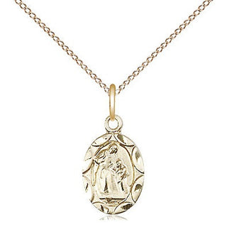 14kt Gold Saint Ann Medal