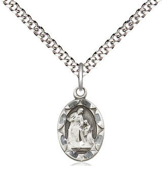Sterling Silver Saint Ann Medal Religious and Catholic Jewelry