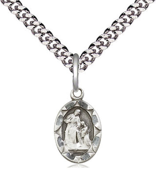 Sterling Silver Saint Ann Medal Religious and Catholic Jewelry