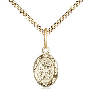 14kt Gold Filled Saint Christopher Medal Religious and Catholic Jewelry
