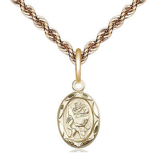 14kt Gold Filled Saint Christopher Medal Religious and Catholic Jewelry
