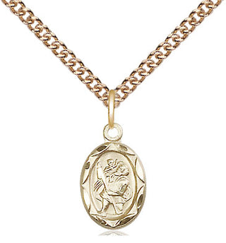 14kt Gold Saint Christopher Medal