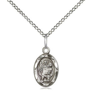 Sterling Silver Saint Christopher Medal Religious and Catholic Jewelry