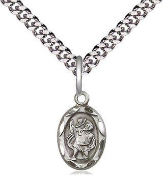 Sterling Silver Saint Christopher Medal Religious and Catholic Jewelry