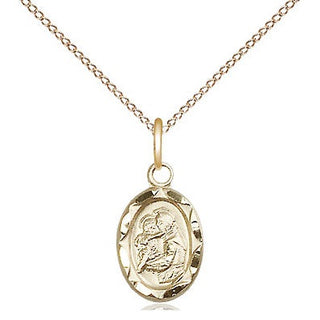 14kt Gold Saint Anthony Medal