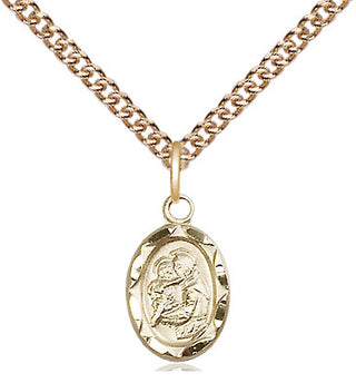 14kt Gold Saint Anthony Medal