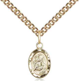 14kt Gold Saint Anthony Medal