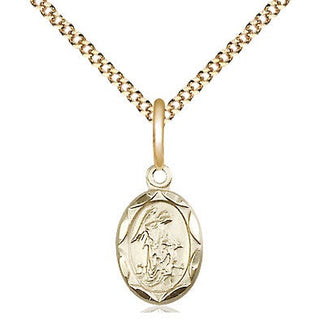 14kt Gold Filled Guardian Angel Medal Religious and Catholic Jewelry