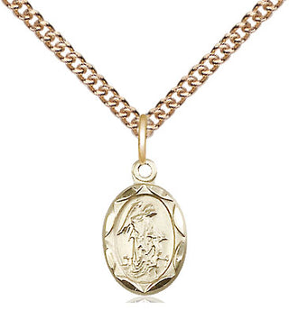 14kt Gold Filled Guardian Angel Medal Religious and Catholic Jewelry