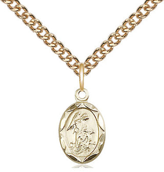 14kt Gold Filled Guardian Angel Medal Religious and Catholic Jewelry