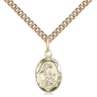 14kt Gold Guardian Angel Medal