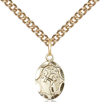 14kt Gold Filled Saint Francis Medal Religious and Catholic Jewelry