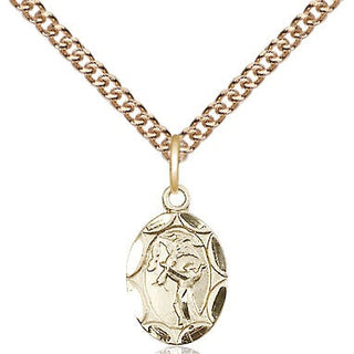 14kt Gold Saint Francis Medal