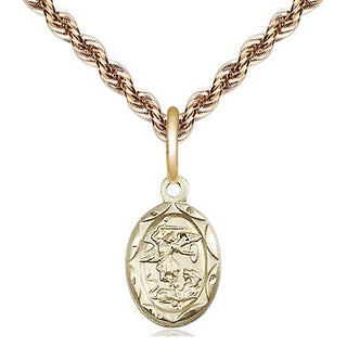 14kt Gold Filled Saint Michael the Archangel Medal Religious and Catholic Jewelry