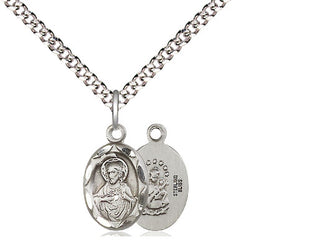 Sterling Silver Scapular Medal Religious and Catholic Jewelry