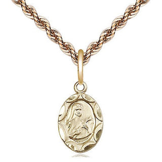 14kt Gold Saint Theresa Medal
