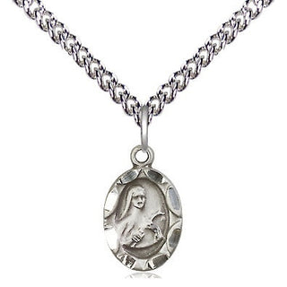 Sterling Silver Saint Theresa Medal Religious and Catholic Jewelry