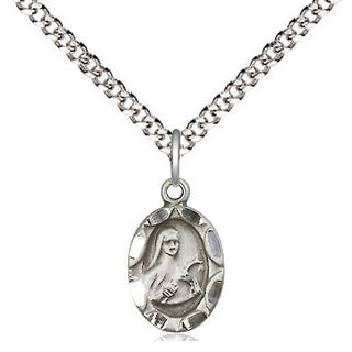 Sterling Silver Saint Theresa Medal Religious and Catholic Jewelry