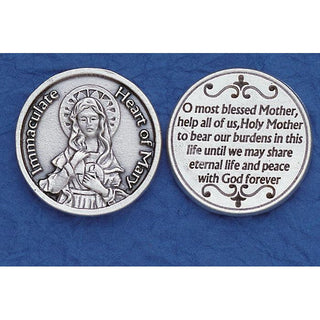 Bulk Italian Token - Immaculate Heart of Mary
