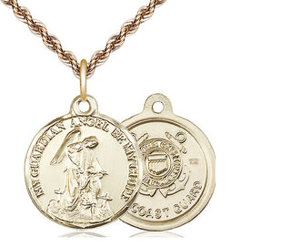 14kt Gold Filled Guardian Angel Coast Guard Medal | Medium