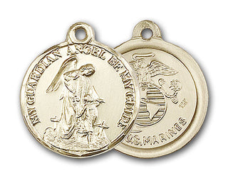 Gold-Filled Guardain Angel / Marines Pendant