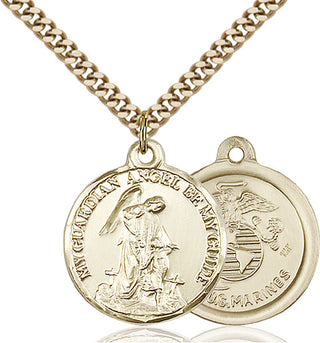 Gold-Filled Guardain Angel / Marines Pendant