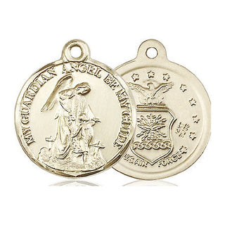 14kt Gold Guardian Angel Air Force Medal