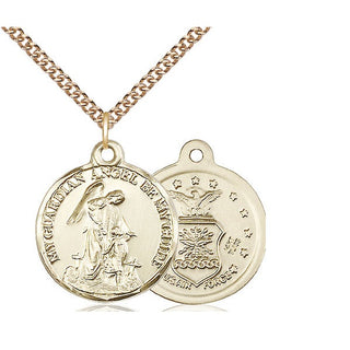 14kt Gold Guardian Angel Air Force Medal
