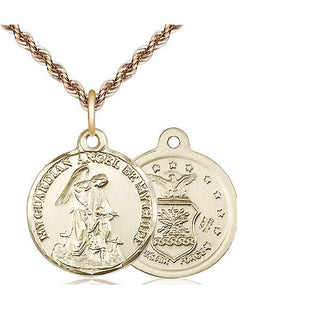 14kt Gold Guardian Angel Air Force Medal