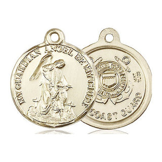 14kt Gold Guardian Angel Coast Guard Medal