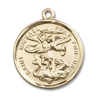 14kt Gold Filled Saint Michael the Archangel Medal