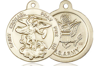 14kt Gold Filled Saint Michael Army Medal