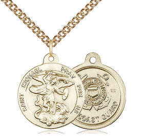 14kt Gold Filled Saint Michael Coast Guard Medal | Medium